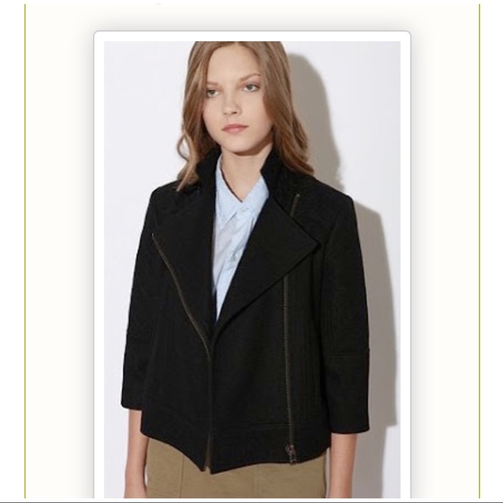 Troy Smith Collection Cropped Wool Jacket
